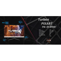 Turbox PIXART 215 5ms 75Hz Vga Hdmi 1920x1080 21.5" Beyaz Monitör