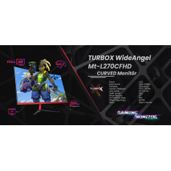 Turbox WideAngel MT-L270CFHD 5ms 100Hz Vga Hdmi 1920x1080 27" Monitör(Curved-R1800)