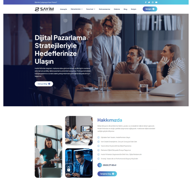 Kurumsal Hazır Web Sitesi Yönetim Panelli Her Şey Dahil