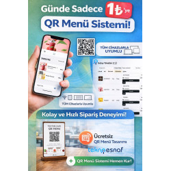 QR Menu Sistemi 1 TL